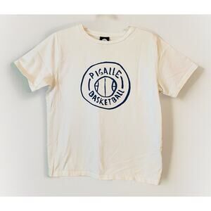 Pigalle Basketball T-Shirt Adult Small White 100% Cotton